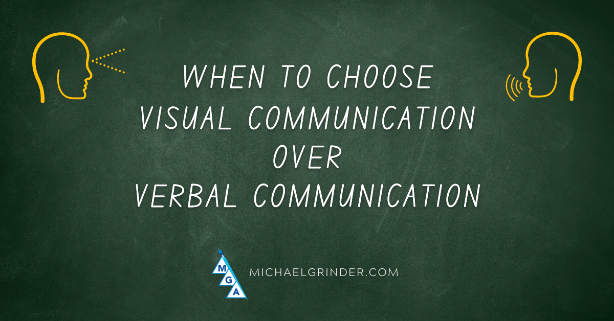 When To Choose Visual Over Verbal Communication Michael Grinder & Associates